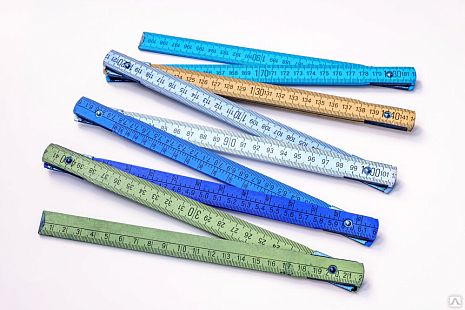 Линейка 2000 × 16 × 3,0 мм, складная, пластиковая, блистер КОБАЛЬТ